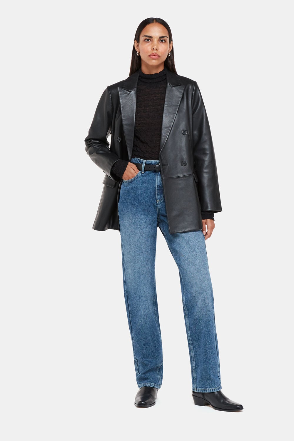 Denim Straight Leg Full Length Jean